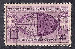 1112 4 cent Atlantic Cable Centennial XF used