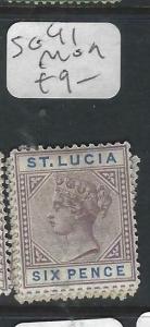 ST LUCIA  (P2705BB)  QV   6D   SG 41    MOG 