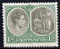 St Kitts-Nevis 1938-50 KG6 1s P13 x 12 mounted mint SG75