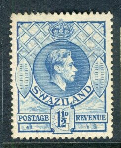 SWAZILAND; 1938 early GVI issue fine Mint hinged Shade of 1.5d. value