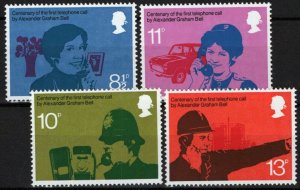 ZAYIX Great Britain 777-780 MNH Communications 1st Phone Call 021023S105