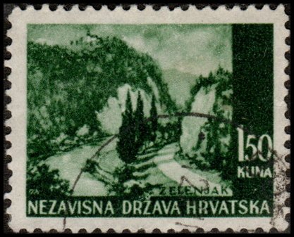 Croatia 34 - Used - 1.50k Zelanjak (1941) +