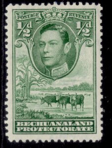 BECHUANALAND PROTECTORATE GVI SG118a, ½d light yellowish green, M MINT. Cat £15.