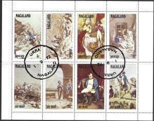 Nagaland Napoleon. mini sheet. used