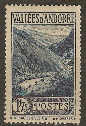 Andorra 55 Mi 49 MLH VF App 1932 SCV $47.50     