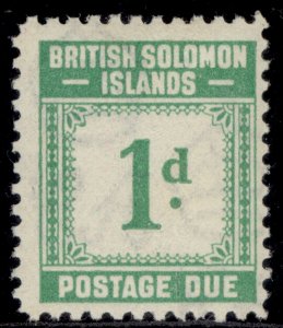 BRITISH SOLOMON ISLANDS GV SG D1, 1d emerald-green, NH MINT.