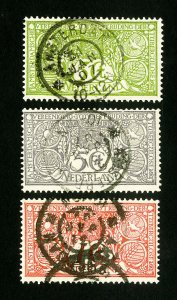 Netherlands Stamps # B1-3 VF Used Scott Value $52.00