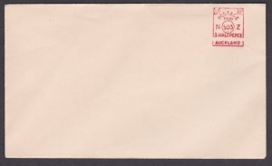 NEW ZEALAND 1930s Rare relief SOS 1½d meter in red on plain cover...........P756