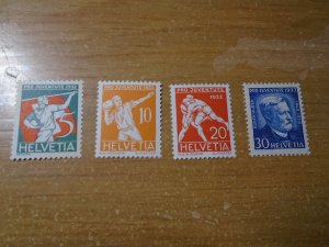 Switzerland  #  B61-64  MNH