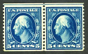 U.S. #355 MINT PAIR WITH APS CERT