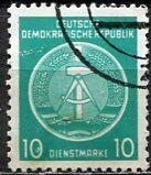Germany DDR; 1954: Sc. # O4 Used CTO Single Stamp