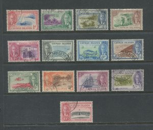 Cayman Islands KGVI 1950 set used