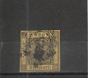 Baden  Scott#  9  Used  (1853 Numeral)