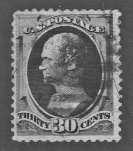 US #190 Alexander Hamilton 30c (1879) used F-VF sound, no faults