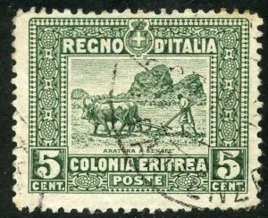 Eritrea Scott 49 UF-VFLH - 1914 Farmer Plowing - SCV $2.50