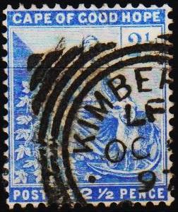 Cape of Good Hope. 1882 2 1/2d S.G.63a. Fine Used