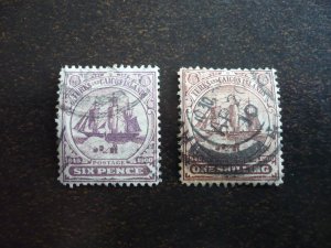 Stamps - Turks & Caicos - Scott# 6-7 - Used Part Set of 2 Stamps