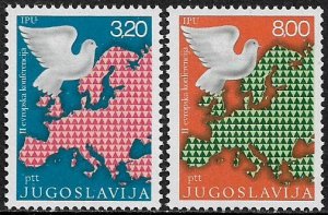 Yugoslavia #1233-4 MNH Set - European Cooperation and Security