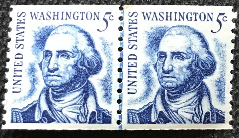 US #1304 MNH SG Coil Pair George Washington SCV $.75 L44