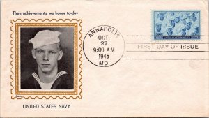 FDC 1945 SC #935 Lane Cachet - Annapolis, MD - Single - F60133