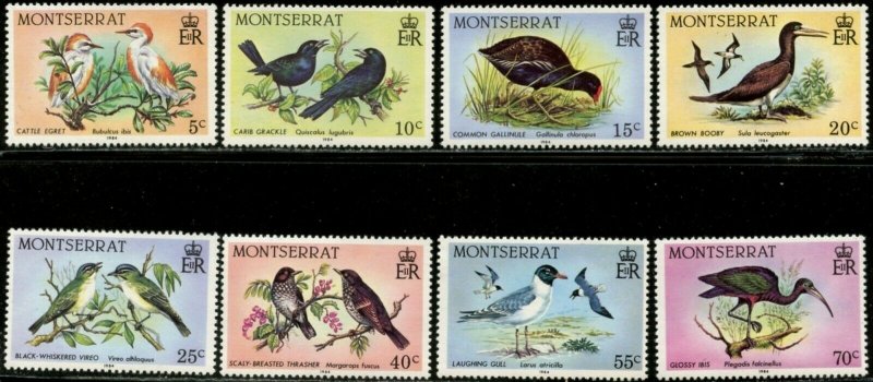 MONTSERRAT Sc#524-538 SG#600-614 1984 Birds Complete Mint OG NH