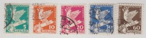 Switzerland Scott #210-214 Stamps - Used Set