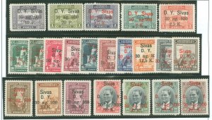 Turkey #705-726 Mint (NH) Single (Complete Set)