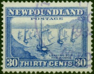 Newfoundland 1932 30c Ultramarine SG220 Fine Used