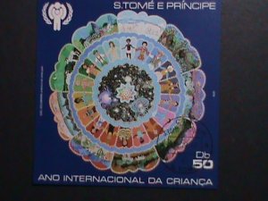 ​ST.THOMAS 1979 SC#517 INTERNATIONAL YEAR OF THE CHILD-CTO- S/S FANCY CANCEL