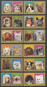 Umm Al Qiwain MI 662-672 Cats and Dogs MNH VF