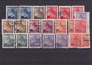 SA23b Germany, Bohemia and Moravia 1939 - 1942 Linden Tree Branch used stamps