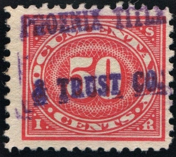 R238 50¢ Documentary Stamp (1917) Used