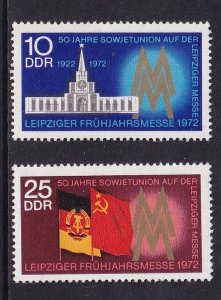 German Democratic Republic   DDR   #1360-1361  MNH 1972  Leipzig Fair