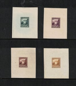 Newfoundland #135DP(TC) Extra Fine Trial Color Die Proofs In Four Colors