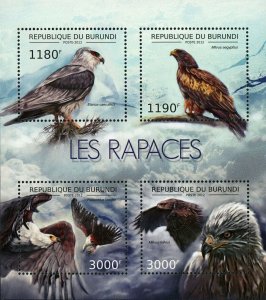 Bird of Prey Stamp Elanus Caeruleus Milvus Haliaeetus Vocifer S/S MNH #2803-2806