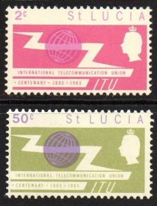 St. Lucia Sc #197-198 MNH