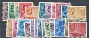 Seychelles 1938 Set of 25 fine mint sg135-49 cat £550 as cheapest
