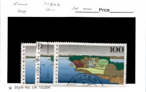 Germany, Postage Stamp, #1803 (3 Ea) Used, 1995 Havellandschaft (AC)