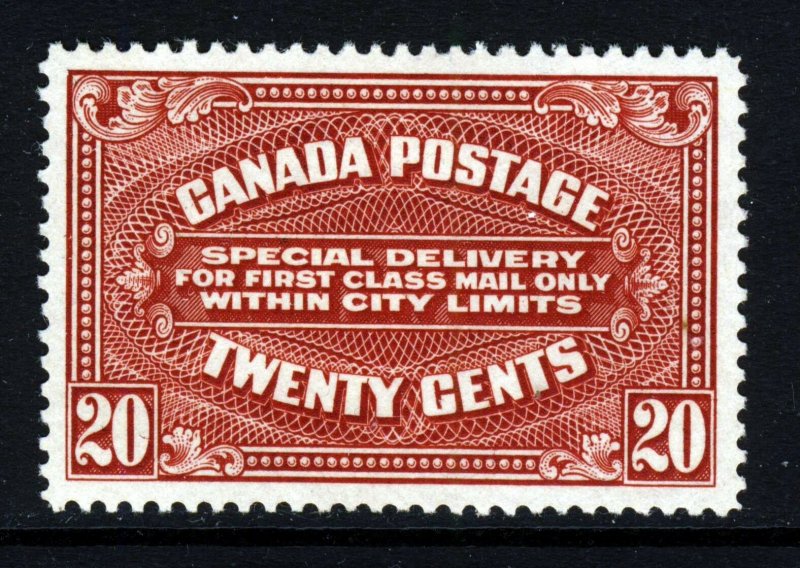 CANADA 1922 20c. Carmine-Red SPECIAL DELIVERY Stamp SG S4 MINT