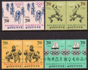 Sc# 617b / 623b Korea 1968 19th Olympic Games complete set MVLH CV $140.00
