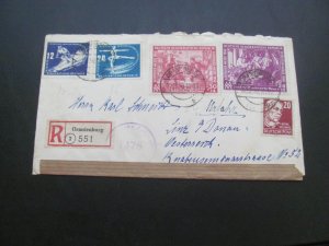 GERMANY DDR 1950 COVER SC  246-247+ 25 +EUROS (100)