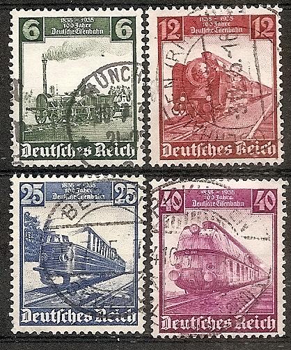 Germany  459-62 Used Railroad Centenary