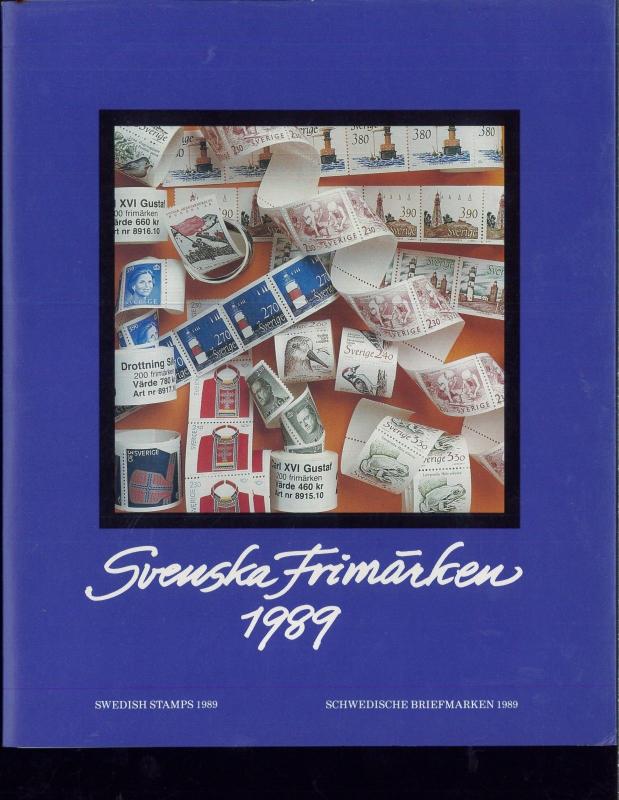 1989 Sweden Swedish Official Postage Stamp Yearset Collection Svenska