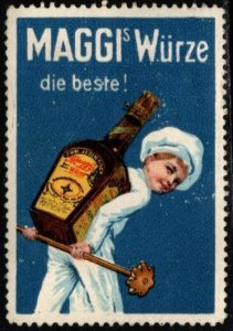 Vintage Germany Poster Stamp Maggi Seasoning The Best!