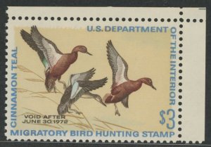 United States #RW38  Single