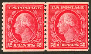 U.S. #444 MINT PAIR OG NH