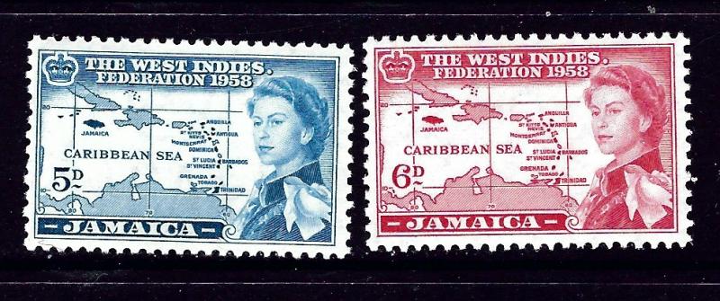 Jamaica 176-77 MNH 1958 issues