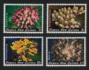 Papua NG Corals 4v 1982 MNH SC#566-569 SG#438=451