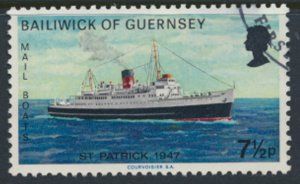 Guernsey SG 82  SC# 79 Mail Packet Boats  First Day of issue cancel see scan