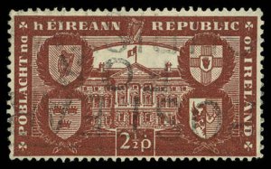 IRELAND Sc 139 F-VF/USED - 1949 2½p Leinster House - Sound